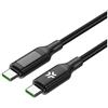 Celly Cavo di ricarica Celly da Usb-c a Usb-c 100W 2m Nero [USBCUSBC100WLED]