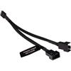 ALPHACOOL Cavo Sdoppiatore Alphacool Y-Splitter 4 pin a 2x PWM a 4 pin 15cm Nero