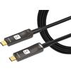 Techly Cavo Ottico Attivo USB-C™ M/M AOC Fibra Ottica 4K 30m