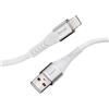 Intenso Cavo dati Intenso A315L Nylon 1.5m USB-A/Lightning 12W Bianco [7902102]