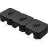 DEZCTOP Portacavo magnetico Dezctop 25x25x12mm Nero/Argento [AC-MGCHR3-BK1]