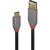 Lindy Cavo USB 3.2 Lindy Anthra Line 1.5m Nero/Grigio [36912]