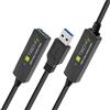 Techly Cavo Techly per prolunga attivo USB 3.2 SuperSpeed+ estensore segnale 20m Nero