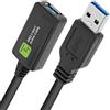Techly Cavo Techly per prolunga attivo USB 3.2 SuperSpeed+ estensore segnale 5m Nero