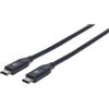 Manhattan Cavo dati Manhattan SuperSpeed 354899 da Usb-c masc ad Usb-c masc 10Gbps 0.5m Nero [354899]