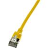 Logilink Cavo patch Logilink CQ9017S Slim U/FTP Cat.6a 0.3m Giallo [CQ9017S]