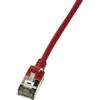 Logilink Cavo patch Logilink CQ9034S Slim U/FTP Cat.6a 1m Rosso [CQ9034S]
