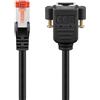 Goobay Cavo patch Goobay 65638 Prolunga Cat.6 S/FTP 2m Nero [65638]