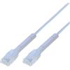 Techly Cavo di rete patch Techly slim Cat.6A U/UTP pieghevole 0.5m Bianco [368376]