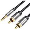 Vention Cavo audio Vention 2 x Rca 3.5mm 1m Nero [BCFBF]