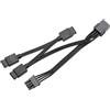 EK Water Blocks Cavo splitter EK Water Blocks EK-Loop OmniLink D-RGB-3 di segnale a 3 vie 10cm Nero