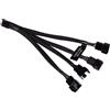 ALPHACOOL Cavo sdoppiatore Alphacool 18682 Y-Splitter da 4 pin a 4x PWM 15cm Nero [18682]