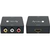 Techly Mini convertitore da video Techly composito a HDMI 720x1080p 60Hz Cavo Usb Nero