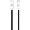 Celly Cavo Celly USB-C a USB-C 1.5m Bianco/Nero [USBCUSBCCOTTBK]