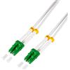 Logilink Cavo Fibra Ottica Logilink FC0LC02 armata in acciaio OS2 LC/APC Duplex 9/125 2m Bianco