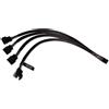 ALPHACOOL Cavo Alphacool Splitter Y 4pin a 4x PWM a 4 pin 30cm Nero [18683]
