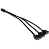 ALPHACOOL Cavo Alphacool Splitter Y RGB 3pin a 3x3pin 15cm Nero [18709]