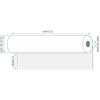 Rotolificio Pugliese Carta in rotolo per Plotter Rotolificio Pugliese D62P28-8814 80g 62.5mmx50m 2pz Bianco [D62P28-8814]
