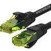 WP EUROPE Cavo di rete WP Europa Patch U-UTP cat 6A 1m Nero [WPC-PAT-6AU010BL]