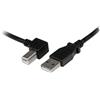 Startech.com Cavo usb StarTech.com USB 2.0 A/B ad angolo 2m Nero [USBAB2ML]