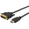 Equip Cavo Equip HDMI a DVI-D single link 2m Nero [119322]