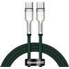 Baseus Cavo Usb Baseus Cafule USB-C/C 100W 2m Verde [CATJK-D06]