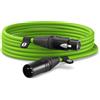 Rode Cavo microfonico Rode XLR6M-G da XLR masc a XLR fem 6m Verde [XLR6M-G]