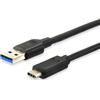 Equip Cavo di ricarica/dati Equip 128343 Usb 3.2 Gen Tipo C masc a Tipo A masc 5Gbps 25cm Nero [128343]