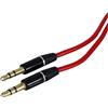NUOVA VIDEOSUONO Cavo audio Nuova videosuono 2/14 jack 3.5mm 0.7m Nero/Rosso [2/14]