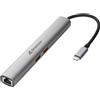 Sharkoon Adattatore Sharkoon OfficePal Combo Dock 1xHdmi/1xRJ-45/2xUsb-a 3.2 Gen 2 10Gbps Grigio [4044951040704]
