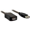 Hamlet Cavo Hamlet Prolunga Attivo USB 2.0 10m ripetitore di segnale Nero [XUREP10]