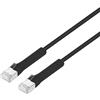 Intellinet Cavo di rete Patch Intellinet FlexiBoot 745062 in Rame Cat.6A F/FTP Pieghevole 0.3m Nero [745062]
