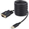 Startech.com Cavo Adattatore Startech.com 10Ft Usb a Seriale 3m Nero [1P10FFC-USB-SERIAL]