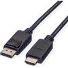 SECOMP Cavo Roline Green Displayport, DP - HDTV, M/M, Nero, 2M [11.44.5781]