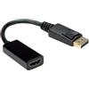 VALUE Cavo adattatore Value DisplayPort a HDMI tipo A M/F 0.15m Nero [12.99.3138]