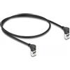 Delock Cavo di rete Patch Delock RJ-45 Cat6a S/FTP 0.5m Nero [80280]