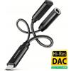 AXAGON Adattatore audio Axagon ADA-HCPD Usb-C jack 3.5mm 60W Nero [AKAXNAAADAHCPD1]