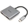 Equip Adattatore Equip 133484 HDMI USC-C 4 in 1 HDMI fino 4K-2P HDMI 1P USB3.0 Argento [133484]