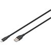 Digitus Cavo di ricarica Digitus USB 2.0 tipo A 2m Nero [AK-600108-020-S]