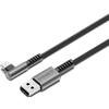 Cygnett Cavo ricarica/dati Cygnett Unite C2A 2.0 intrecciato ad angolo retto da Usb-C a Usb-A 2.0 1m Nero [CY5106PCUSA]