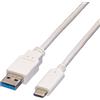 VALUE Cavo usb Value Usb 3.2 A-C 1m Bianco [11.99.9011]