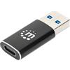 Manhattan Adattatore Manhattan usb-A/C Nero