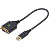 Startech.com Cavo Adattatore StarTech.com RS232 Usb-A DB9 0.3m Nero [1P1FFCN-USB-SERIAL]