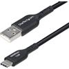 Startech.com Cavo ricarica/dati Startech.com USB tipo A a USB tipo C 2m USB 2.0 Nero [USB2AC2MNC]