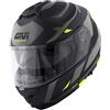Givi CASCO MOD X21 EVO NUMBER NERO OPACO TITANIO GIALLO GIVI HX21RNBBY : Taglia Int - XXL