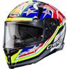 Caberg CASCO INTEGRALE AVALON X TRACK BLACK YELLOW FLUO RED FLUOBLUE CABERG : Taglia Int - S