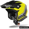 Airoh CASCO JET TRR S KEEN YELLOW MATT AIROH : Taglia Int - M
