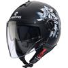 Caberg CASCO JET RIVIERA V4X MIA NERO OPACO/BIANCO/GRIGIO/AZZURRO CABERG : Taglia Int - S