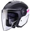 Caberg CASCO JET SOHO ZEPHYR MATT BLACK WHITE FUCHSIA CABERG : Taglia Int - XS