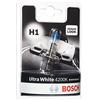 Bosch Lampadina Alogena Ultra White H1, 12 V 55 W, Look Moderno LED Bianco - Attacco P14,5s - Confezione da 1 Lampadina